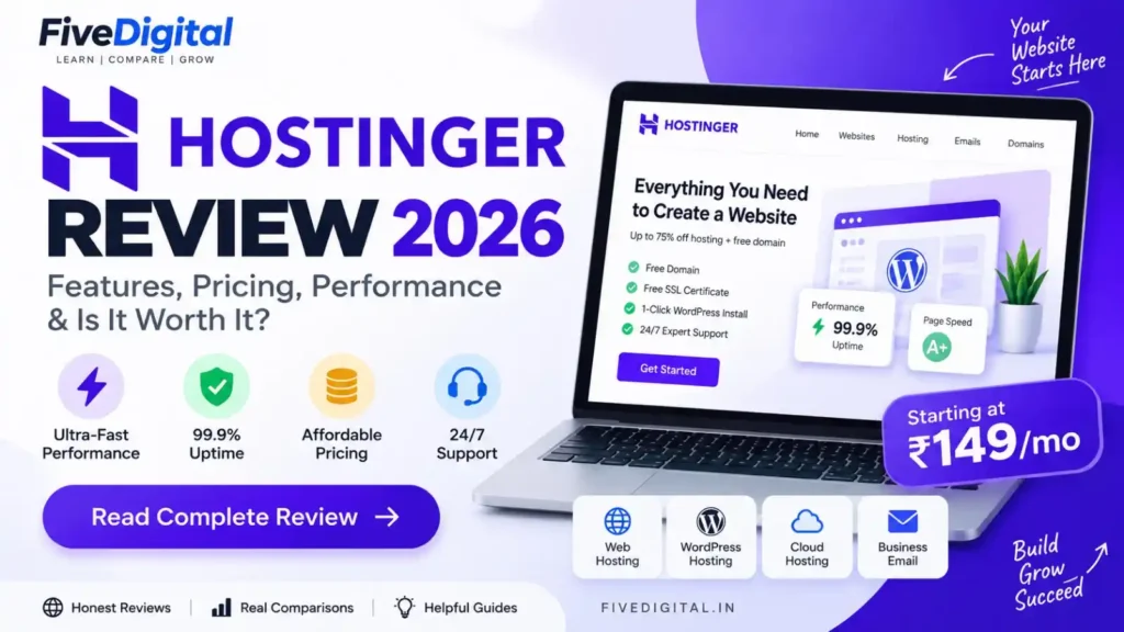 Hostinger Review 2026 – Features, Pricing, Performance and Support